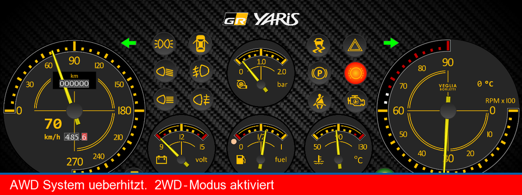Maptec Yaris GR C1212 Dash Kit