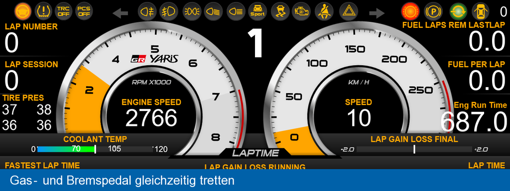 Maptec Yaris GR C1212 Dash Kit